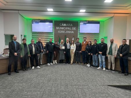 Calçados Status é homenageado pelos seus 50 anos na Câmara de Igrejinha